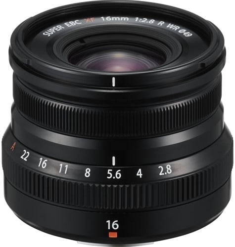 Fujifilm FUJINON XF16mmF2.8 R WR MILC Groothoeklens Zwart