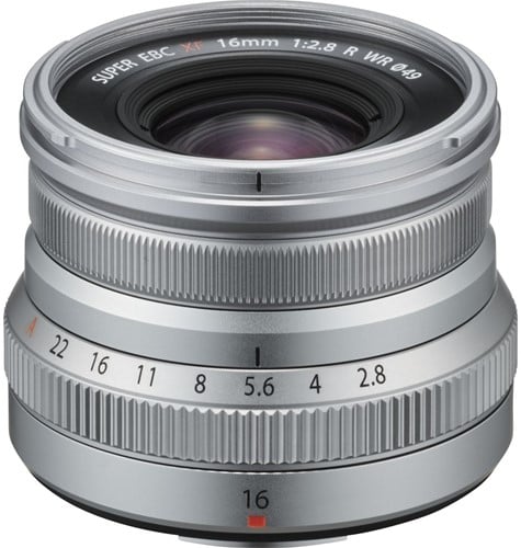 Fujifilm FUJINON XF16mmF2.8 R WR MILC Groothoeklens Zilver