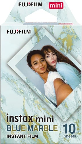 Fujifilm instax mini film blue marble