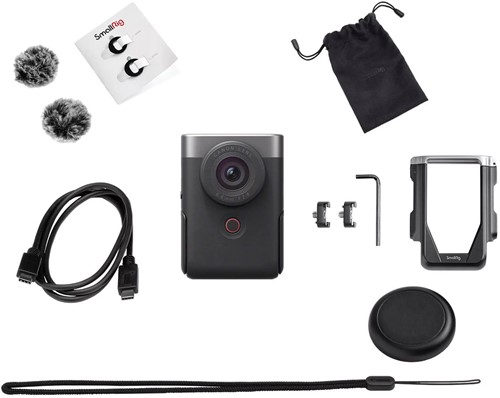 Canon Powershot V10 Silver Advanced Vlogging Kit
