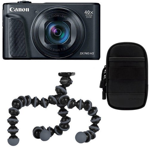 Canon PowerShot SX740 HS Lite Edition Black Travel Kit 