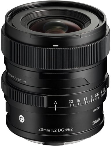Sigma 20mm f/2.0 DG (C) Black SE 