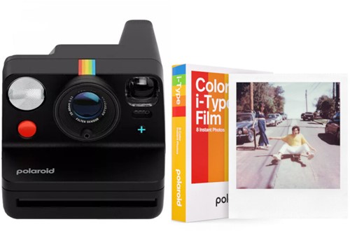Polaroid Now+ Gen 3 Black + Colour Film Bundle (8 Photos) 