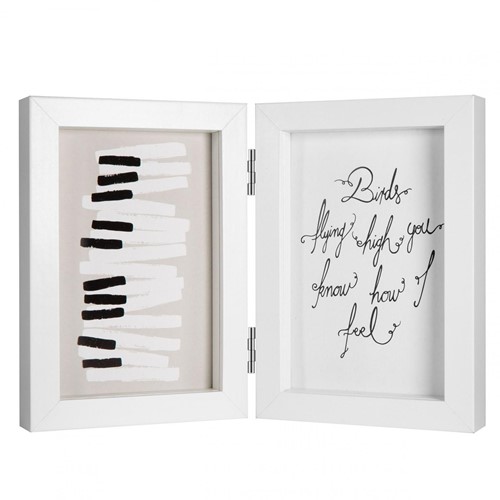 Henzo Piano Photoframe 2x 10X15 Wit