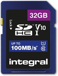 Integral SDHC 32GB 100MB/S Class 10