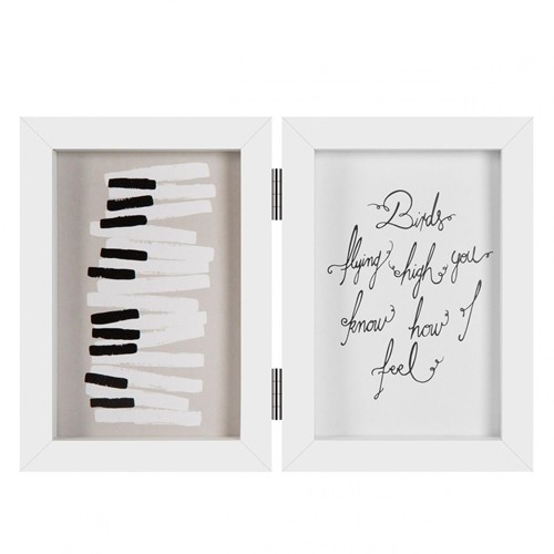 Henzo Piano Photoframe 2x 13X18 Wit