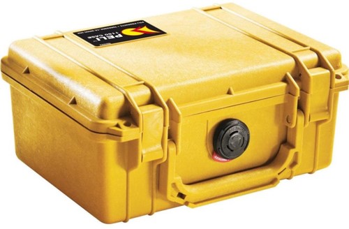 Peli case 1600 Yellow met Foam vulling