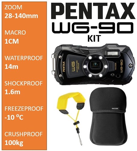 Pentax WG-90 zwart Kit-2
