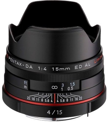 Pentax HD DA 15mm/F4 AL Zwart