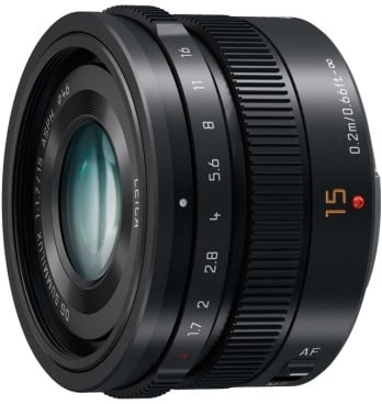 Panasonic H-X015E-K Leica 15mm/f1.7 Black