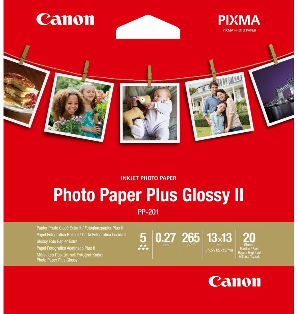 Canon Photo Pixma Paper Plus Glossy II 10x15 cm 4x6 in 260 g/m2 50 sheets  PP-201