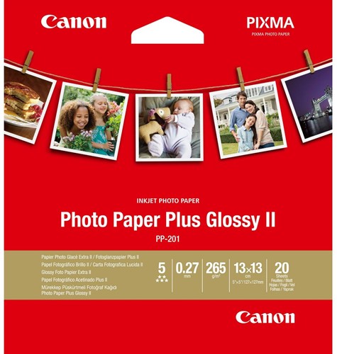 Canon PP-201 13x13 cm 20 vel Photo Paper Plus Glossy II 265 g