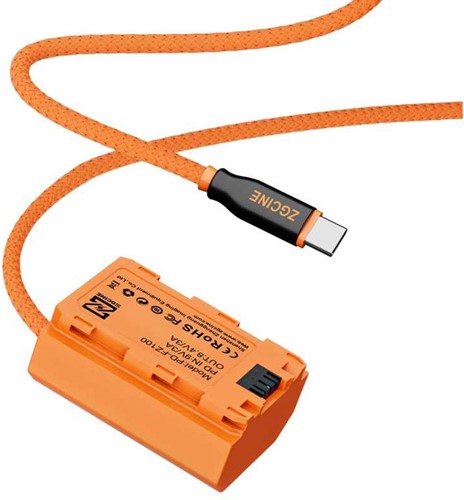 Zgcine USB-C To NP-FZ100 Dummy Battery Cable (PD-FZ100)