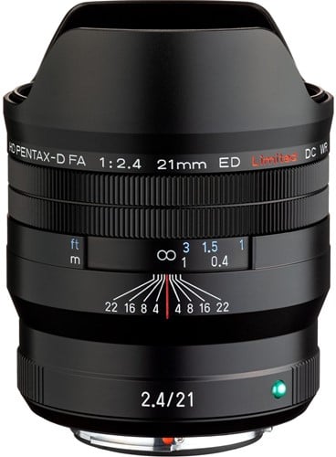 Pentax HD D-FA 21mm f/2.4 ED Limited DC WR (Black)