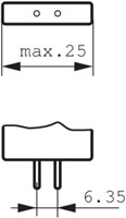 Philips Osram halogeen HLX lamp G6.35 zonder reflector 150W 24V 6000lm-2