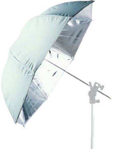 Falcon Eyes Jumbo Flitsparaplu UR-T86S Zilver/Wit 216 cm