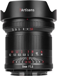 7Artisans 9mm f/5.6, Canon R MILC Ultra-groothoeklens Zwart