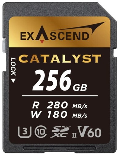 EXASCEND Catalyst UHS-II SD card(V60) 256GB