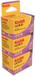 Kodak goud 3 Pak 200 135/36 opname fotorolletjes 