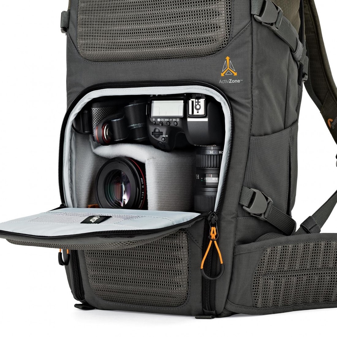 Lowepro Flipside Trek BP 350 AW. Large Travel Camera Backpack for DSLR w/ Rain Cover and Tablet Pocket [並行輸入品] Lowepro Flipside Trek BP 350 AW Grey/Dark Green