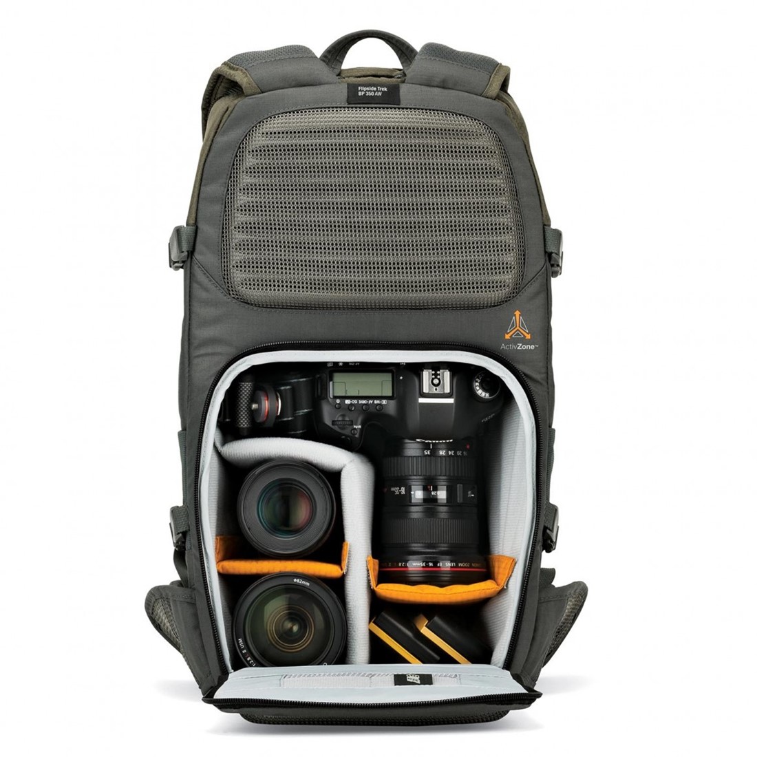 Lowepro Flipside Trek BP 350 AW Rugzakhouder Groen Grijs Foto de