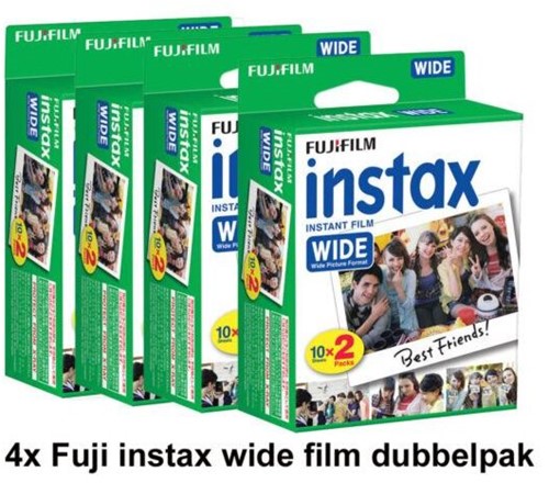 Fujifilm Instax wide Film 4 pack 2x10