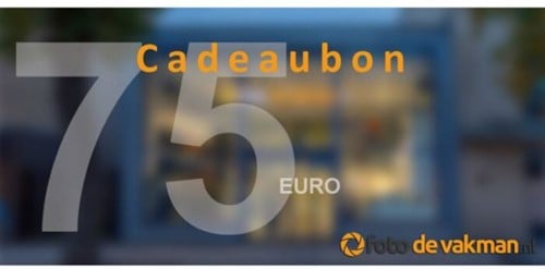 Foto De Vakman Cadeaubon t.w.v. 75 euro