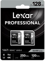 Lexar Pro SDXC 1667X 128GB Global 2 Pack