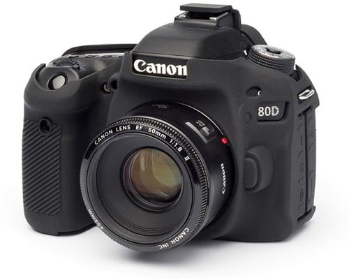 easyCover Body Cover for Canon 80D Black