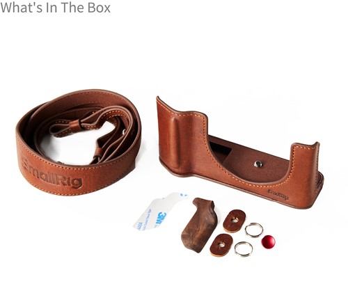 SmallRig 5268 Leather Case Kit For Fujifilm GFX100RF (Brown) -2