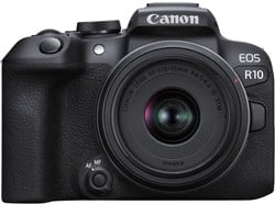 Canon EOS R10 + RF-S 18-45mm F4.5-6.3 IS ST Zwart