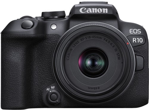 Canon EOS R10 + RF-S 18-45mm F4.5-6.3 IS ST Zwart