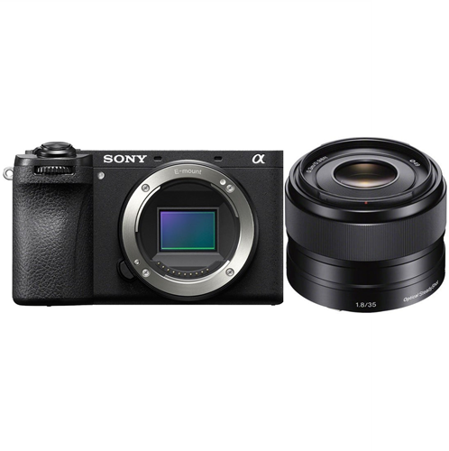 Sony A6700 body Zwart + Sony SEL 35mm/F1.8 OSS NEX