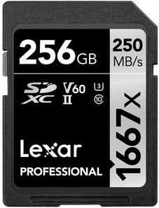 Lexar SDXC Professional UHS-II 1667x 256GB