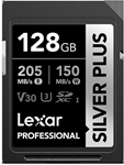 Lexar SD Silver Plus UHS-1 128GB V30 R205/W150MB/s
