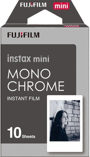 Fujifilm Instax Mini Colorfilm Monochrome Enkel pak