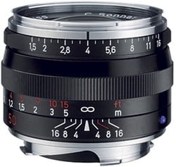  Zeiss Carl C Sonnar T* 1.5/50 ZM SLR Zwart Leica M