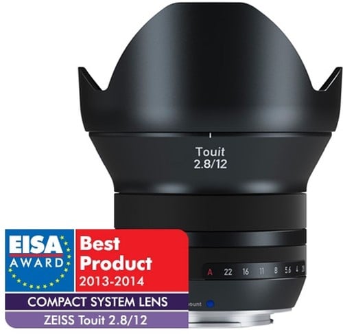 Zeiss Carl Touit 2.8/12 SLR Super-groothoeklens Zwart X-Mount objectief