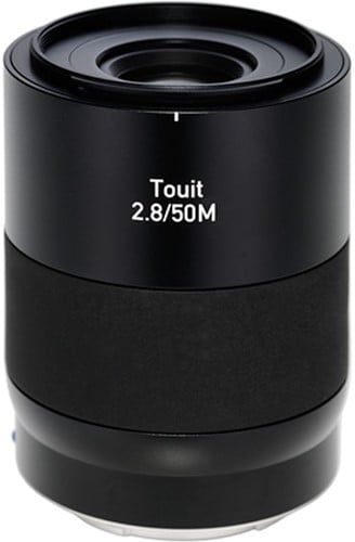 Zeiss Carl Touit 2.8/50M SLR Macrolens Zwart E-Mount objectief