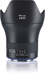Zeiss Carl Milvus 2.8/21 SLR Groothoeklens Canon EF Zwart