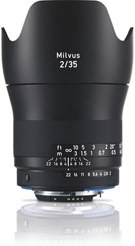 Zeiss Carl Milvus 2/35M SLR Groothoeklens Nikon F Zwart