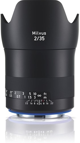 Zeiss Carl Milvus 2/35M SLR Groothoeklens Canon EF Zwart