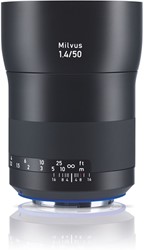 Zeiss Carl Milvus 1.4/50 SLR Standaardlens Canon EF Zwart