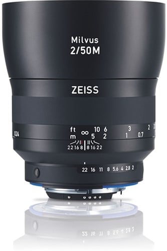 Zeiss Carl Milvus 2/50M SLR Macrolens Nikon F Zwart