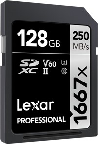 Lexar SDXC Professional UHS-II 1667x 128GB-2