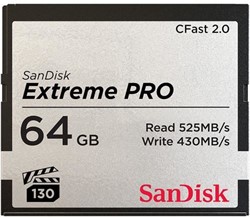 SanDisk CFast Extreme Pro 2.0 64GB VPG 130 525MB/s