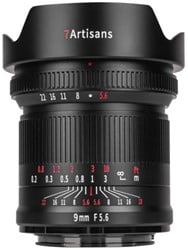 7Artisans 9mm f/5.6, L-Mount MILC Ultra-groothoeklens Zwart