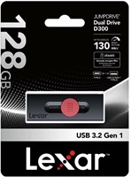 Lexar JumpDrive D300 OTG 128GB Dual Type C And Type A USB-2