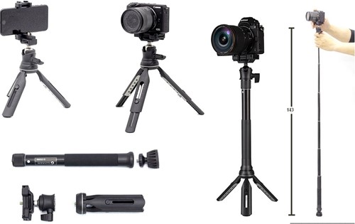 Gizomos GP-12ST Tafel/Selfie Statief/Monopod