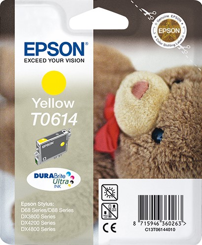 Epson Inktpatroon T0614 Yellow/Geel